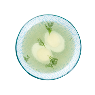 Бульон куриный с яйцом