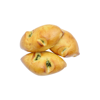 Пирожок со шпинатом и яйцом